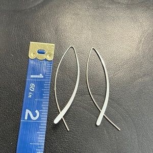 Sterling silver hoops